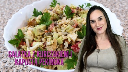 Pyszna i Chrupiąca Sałatka z Kurczakiem i Kapustą Pekińską  Hit Każdej Imprezy!