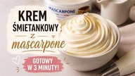 Stabilny KREM ŚMIETANKOWY z mascarpone  Najprostszy przepis, który zawsze wychodzi! 