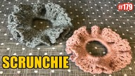 JAK zrobić SCRUNCHIE na SZYDEŁKU, crochet, Szydełkowa dekoracja do włosów, tutorial #179