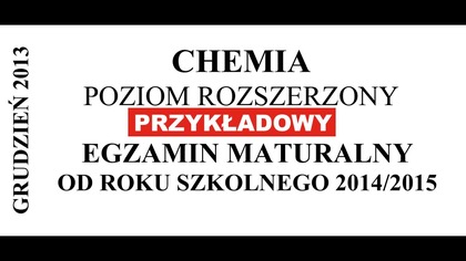 CHEMIA MATURA CKE 2015 PRZYKŁADOWY | CAŁY ARKUSZ