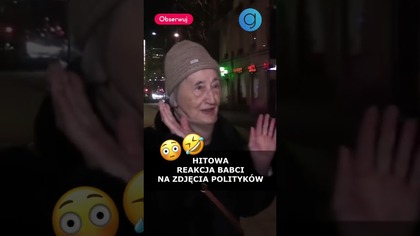 SENIORKA NIE WYTRZYMAŁA NA WIDOK POLITYKÓW