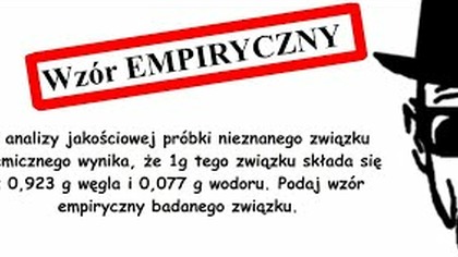 Wzór Empiryczny.  Z analizy jakościowej próbki nieznanego związku...  | Brainly