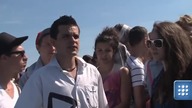 Koncert Rihanny. Tłumy napierają na barierki. Uciekaj, uciekaj