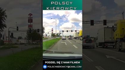 Szok! Wypadek na skrzyżowaniu z udziałem Policji - Radom #polscykierowcy #polska #shorts #policja