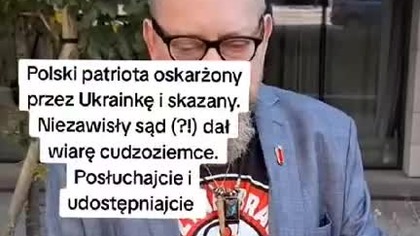 Polski Patriota oskarżony i skazany 