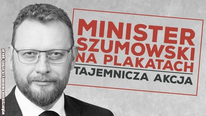 Tajemnicza akcja plakatowa z Łukaszem Szumowskim! Analiza