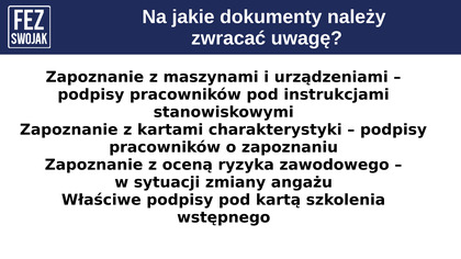 Szkolenie BHP z zakresu metodyki instruktażu stanowiskowego v.  2. 0