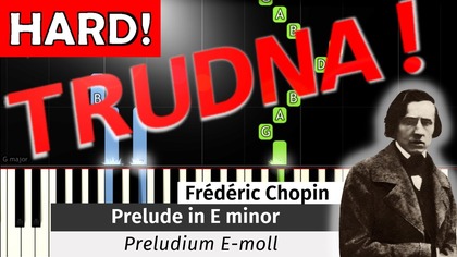  Preludium E-moll (F.  Chopin) - Piano Tutorial (TRUDNA! wersja)  NUTY W OPISIE 