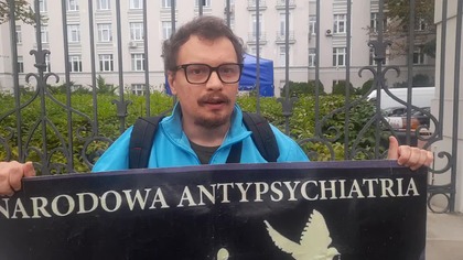 Pikieta pod hasłem Uwolnić Daniela Kublika