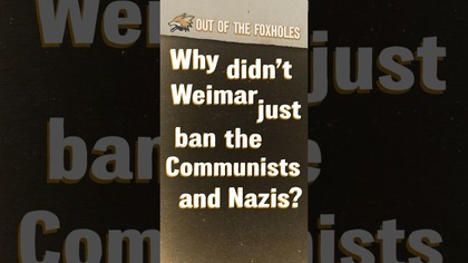 Why Didnt Weimar Germany Just Ban the Nazis? #OOTF #shorts