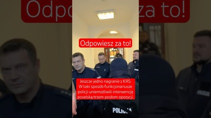 BUTA i AROGANCJA policji naruszającej mandaty parlamentarzystów!