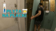 Ściana z płyt GK klejonych na placki.  Sufit podwieszany w łazience. Remont mieszkania w bloku