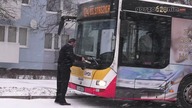 Śnieżyca na drogach w Gorzowie Wielkopolskim