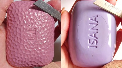 Soap Carving ASMR Relaxing Sounds no talking Satisfying ASMR Video #soapcarving #soapcuttingvideo