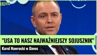 Nawrocki w Davos o Grenlandii.  Musimy brać pod uwagę, co mówi Trump