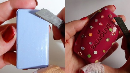 Soap Carving ASMR Relaxing Sounds no talking Satisfying ASMR Video