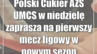 Polski Cukier AZS UMCS w niedzielę zaprasza na pierwszy mecz ligowy w nowym sezonie
