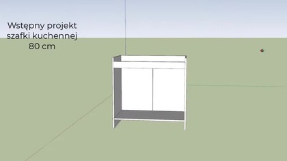 Szafka 3D kuchenna pod zlew odcin 1