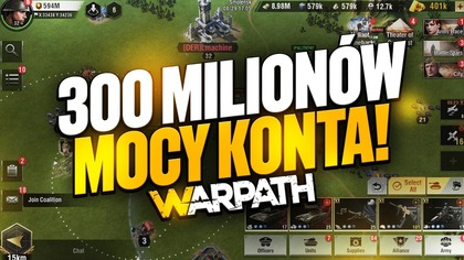 300 MILIONÓW PRZEKROCZONE, ZNOWU VANCOUVER NA C4 - WARPATH