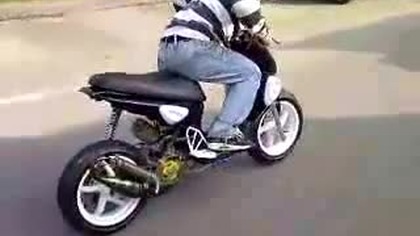 Skuterek przerobiony na turbohayabusa