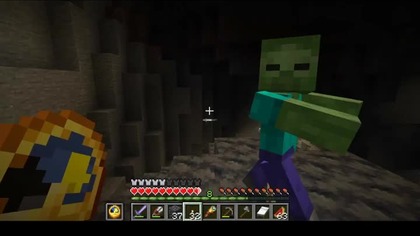 A typical day in the cave #game #minecraft #Zombie #Short #Shorts