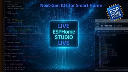 ESPHome STUDIO - Next-Gen IDE for Smart Home & DIY Projects
