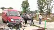 Silnik w ciężarówce się zapalił