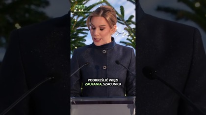 Marta Nawrocka w świątecznym wydaniu.  Jak się prezentuje? #shorts