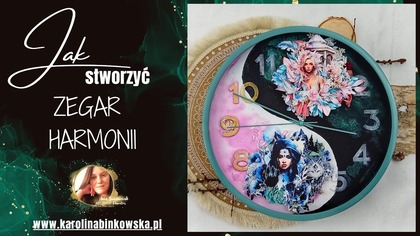 Zegar Harmonii: Magiczne DIY z motywem Yin-Yang