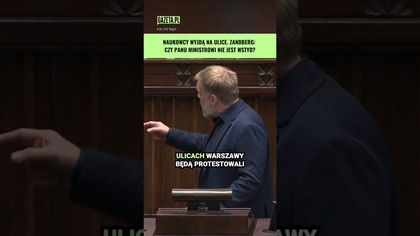 Zandberg uderzył w ministra nauki.  Udało się panu coś, co się mało komu dotąd udało #shorts
