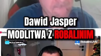 JASPER MODLITWA Z ROBALINIM #dawidjasper #jasper #funny