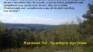 Nie miłujcie tego świata Watchman Nee