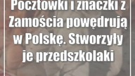 Pocztówki i znaczki z Zamościa powędrują w Polskę.  Stworzyły je przedszkolaki