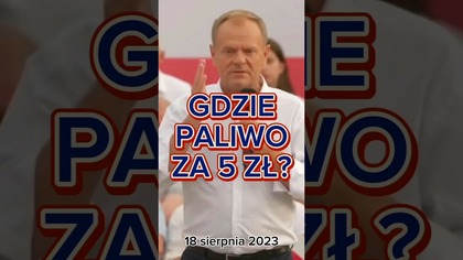 DONALD, GDZIE PALIWO PO 5 ZŁ? #DonaldTusk #DariuszMatecki #paliwo