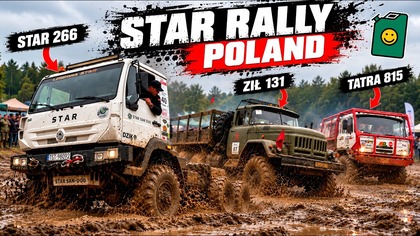 STAR 266 vs ZIŁ 131 vs TATRA 815 - Przeciąganie Liny na STAR RALLY POLAND