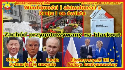 Wiadomości JSM Zachód przygotowywany na blackout Chiny USA Rosja Sytuacja się zaognia