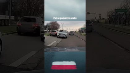 Niewiarygodne! Pod prąd i to w takim wieku!  #road #polscykierowcy #alert