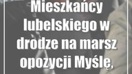 Mieszkańcy lubelskiego w drodze na marsz opozycji Myślę, więc jestem