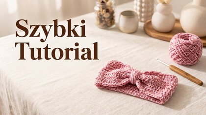 Ciepła opaska na szydełku | Mega prosty wzór dla początkujących #756