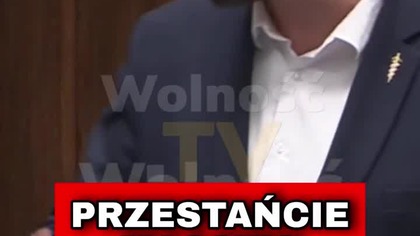 TYMI SŁOWAMI KONFEDERATA ZASZOKOWAŁ CAŁY SEJM!