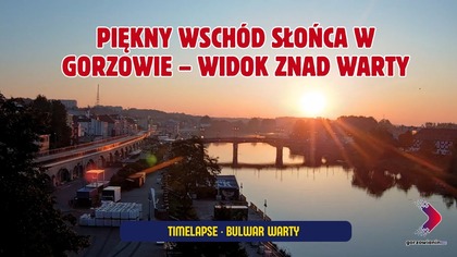 Piękny wschód słońca w Gorzowie  widok znad Warty [01. 09. 2025]
