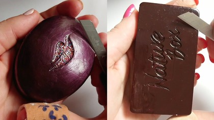 Soap Carving ASMR Relaxing Sounds no talking Satisfying ASMR Video