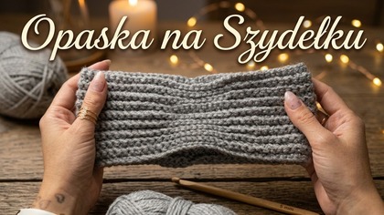 Jak zrobić ciepłą opaskę na szydełku krok po kroku dla początkujących #769