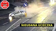 Felerny uciekinier kosi znaki pod samą komendą.  STOP PIRAT