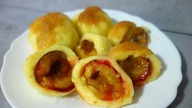 Budyniowe knedle ze śliwkami  przepis krok po kroku