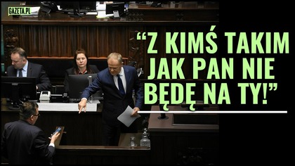 Proszę stąd wyjść!.  Zamieszanie przed wystąpieniem Tuska