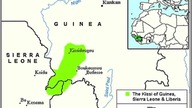Afrykańska figurka kamienna z poł.  XX w.  z Gwinei, związana z plemieniem Kissi