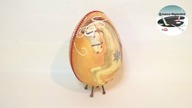 Pisanka decoupage z końmi na podkowiakach [DECOUPAGE EASTER EGG WITH HORSES]- Pomysły plastyczne DiY