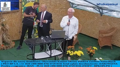 Wykład Krzysztofa Tytko OKOPZN podczas Ekolicznych Dożynek u Tadeusza Rolnika - sierpień 2021