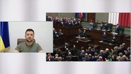 Wołodymyr Żelenski prezydent Ukrainy w Polskim Sejmie dziękuje Polakom za wsparcie!